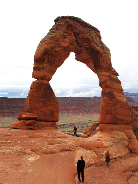 Delicate Arch is really huge. Arches National Park, Moab, UT.