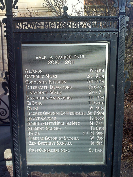 Shrove Memorial Chapel has different religious services. Shrove Memorial Chapel has different religious services.