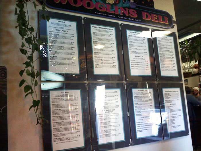 Wooglin's Deli, Colorado Springs, Colorado. Wooglin's Deli, Colorado Springs, Colorado.