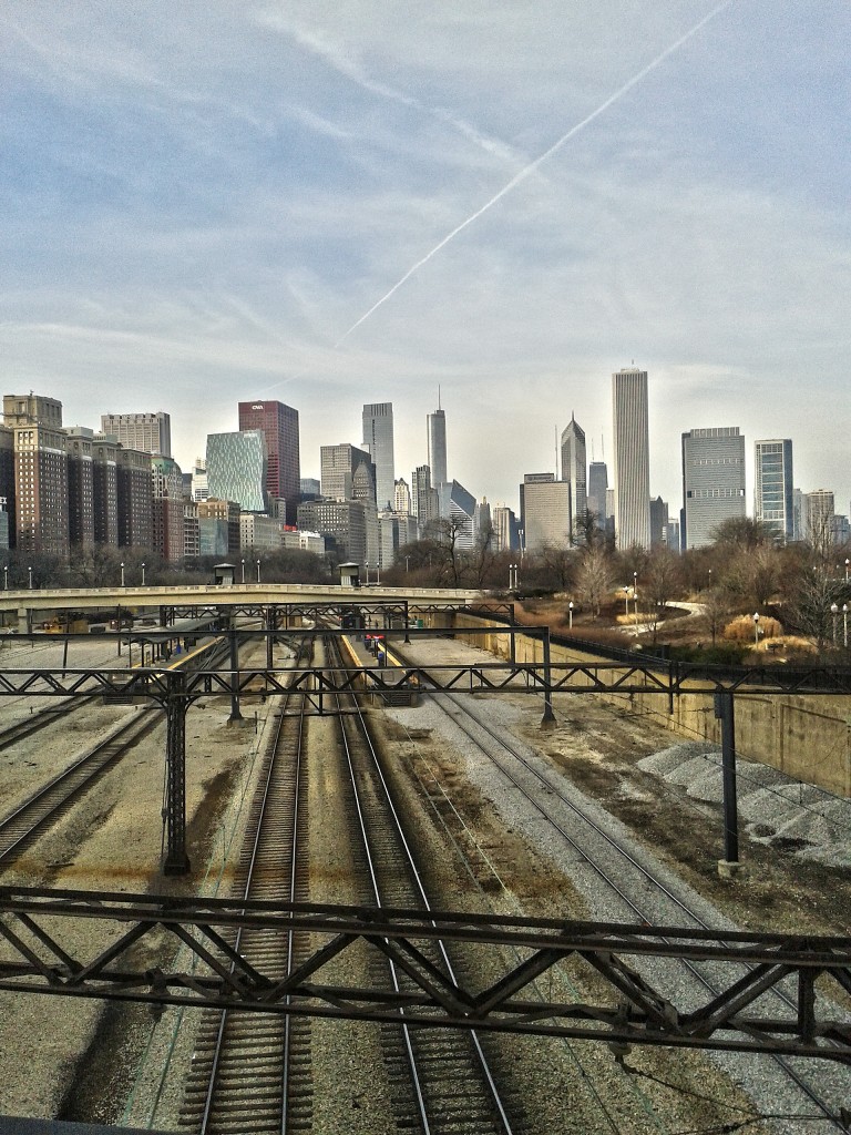 chicago skyline from south loop